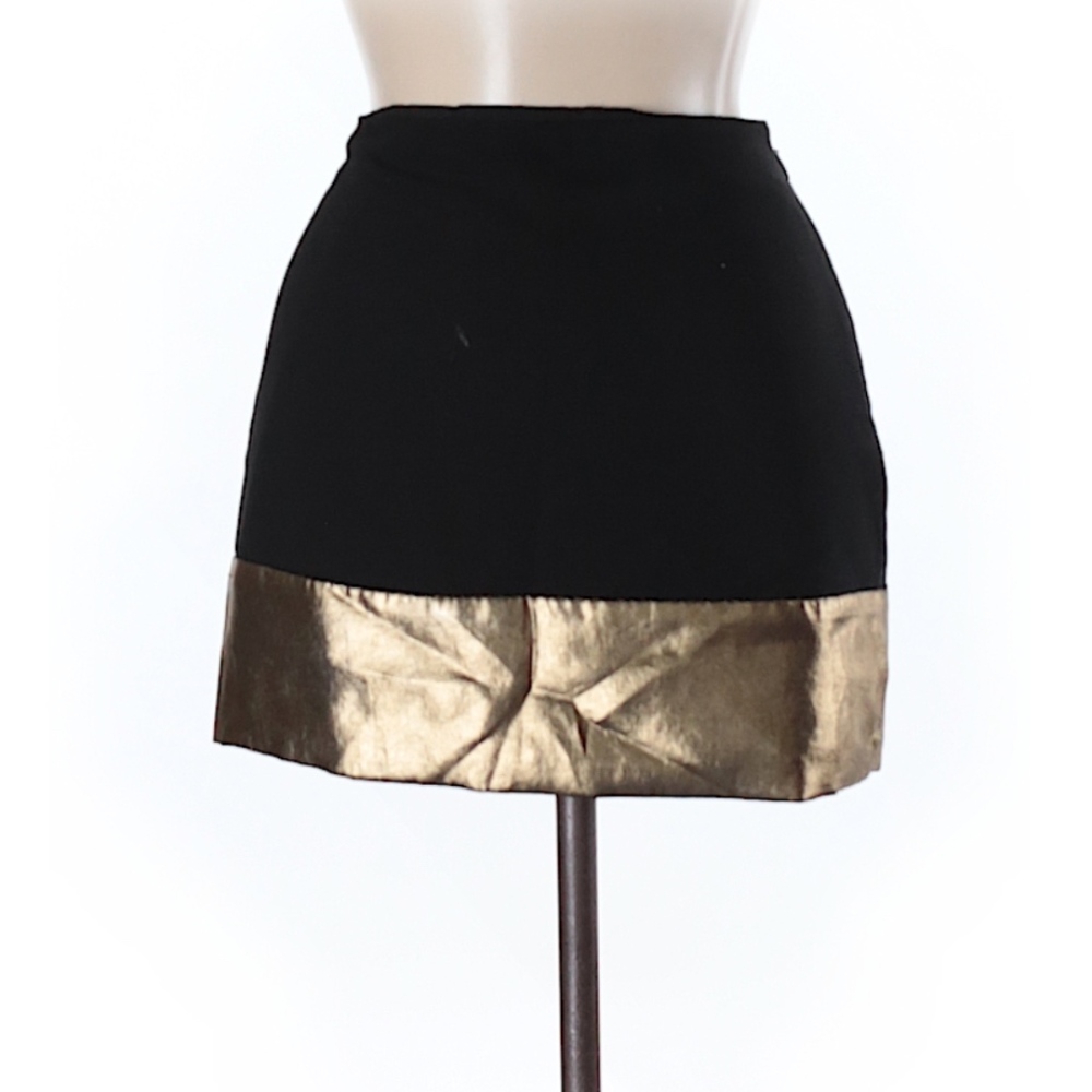 Express Black and Gold Skirt